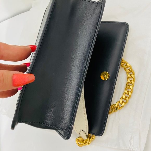 PRADA - Chain Flap Bag Saffiano Leather (New) - Picture 7 of 8